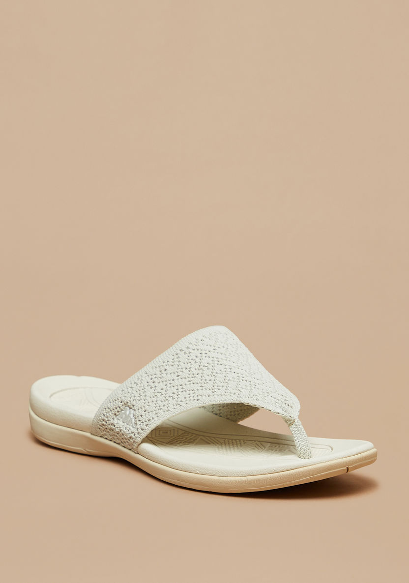 Kappa Women's Textured Slip-On Sandals-Women%27s Flat Sandals-image-0