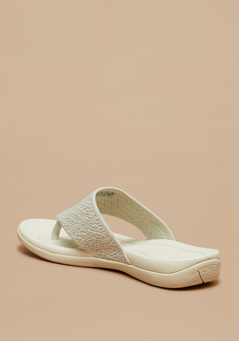 Kappa Women's Textured Slip-On Sandals-Women%27s Flat Sandals-image-1