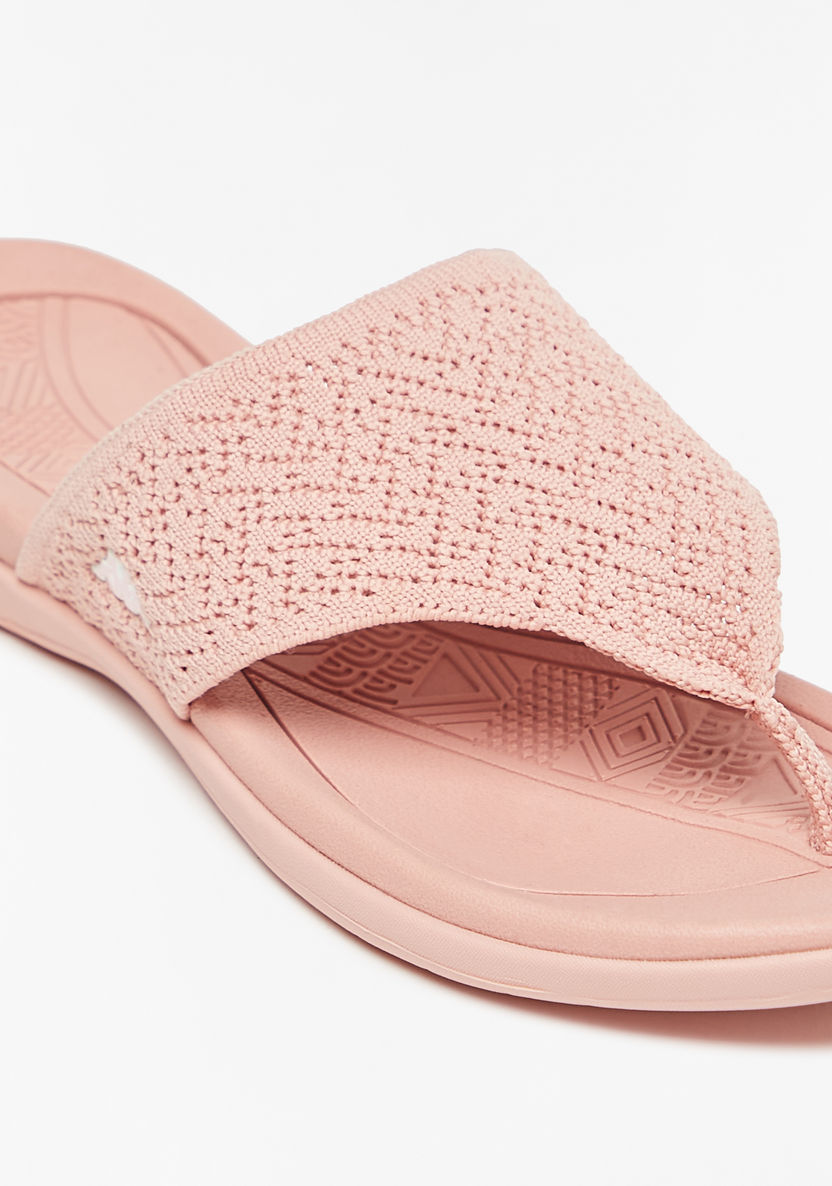 Kappa Women's Textured Slip-On Sandals-Women%27s Flat Sandals-image-4