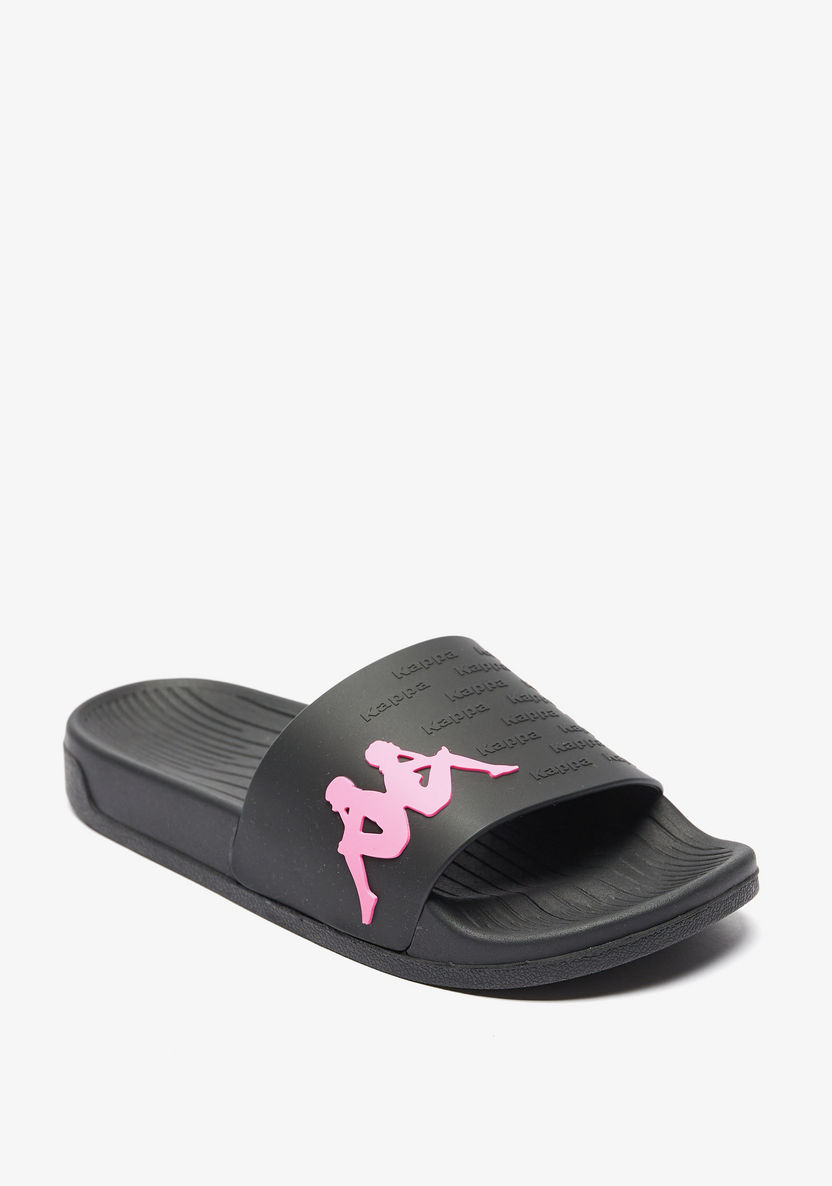 Kappa Women's Logo Embossed Slide Slippers-Women%27s Flip Flops & Beach Slippers-image-0