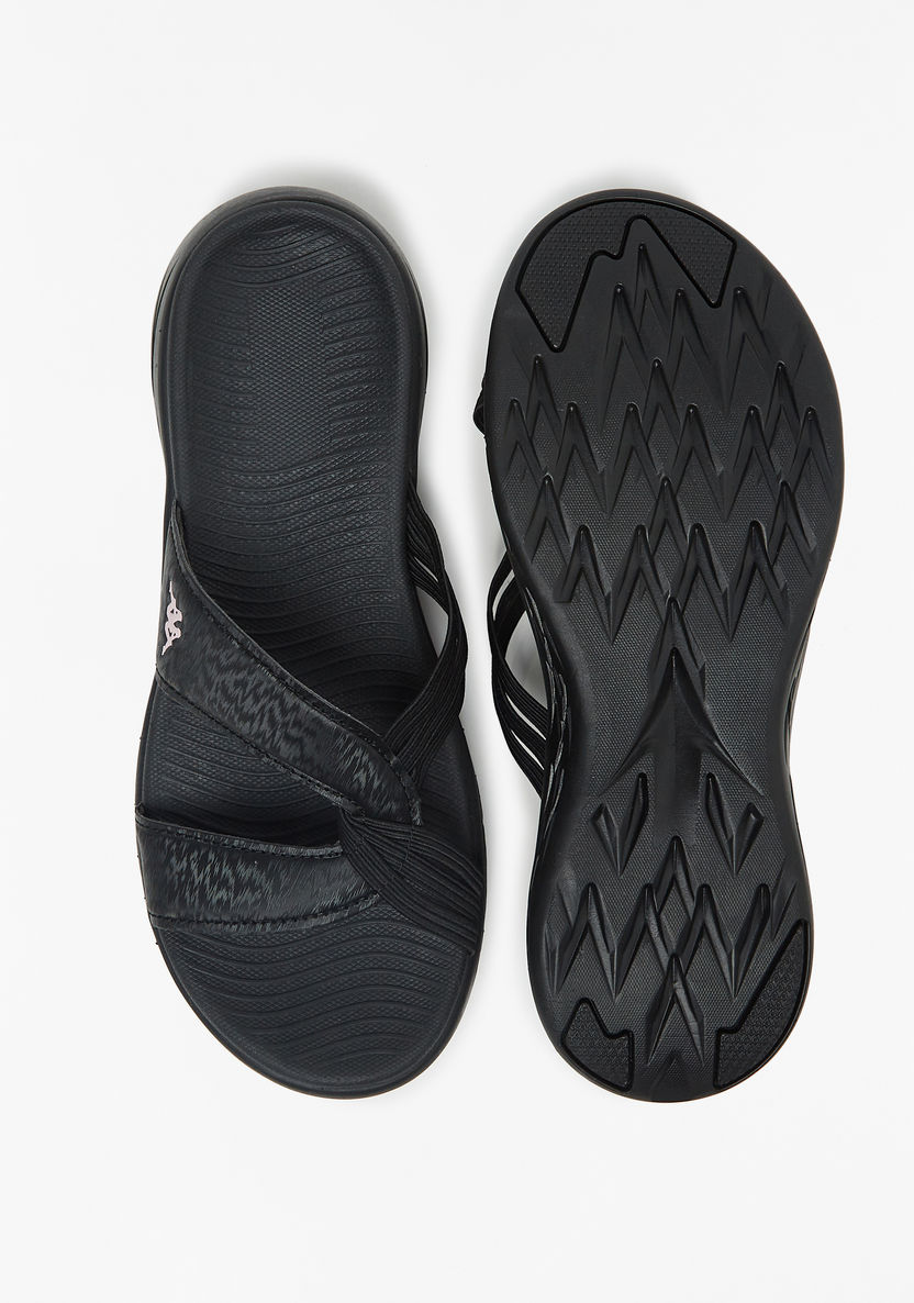 Kappa Women's Slip-On Cross Strap Slides-Women%27s Flat Sandals-image-3