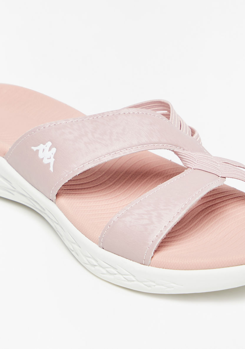 Kappa Women's Slip-On Cross Strap Slides-Women%27s Flat Sandals-image-4