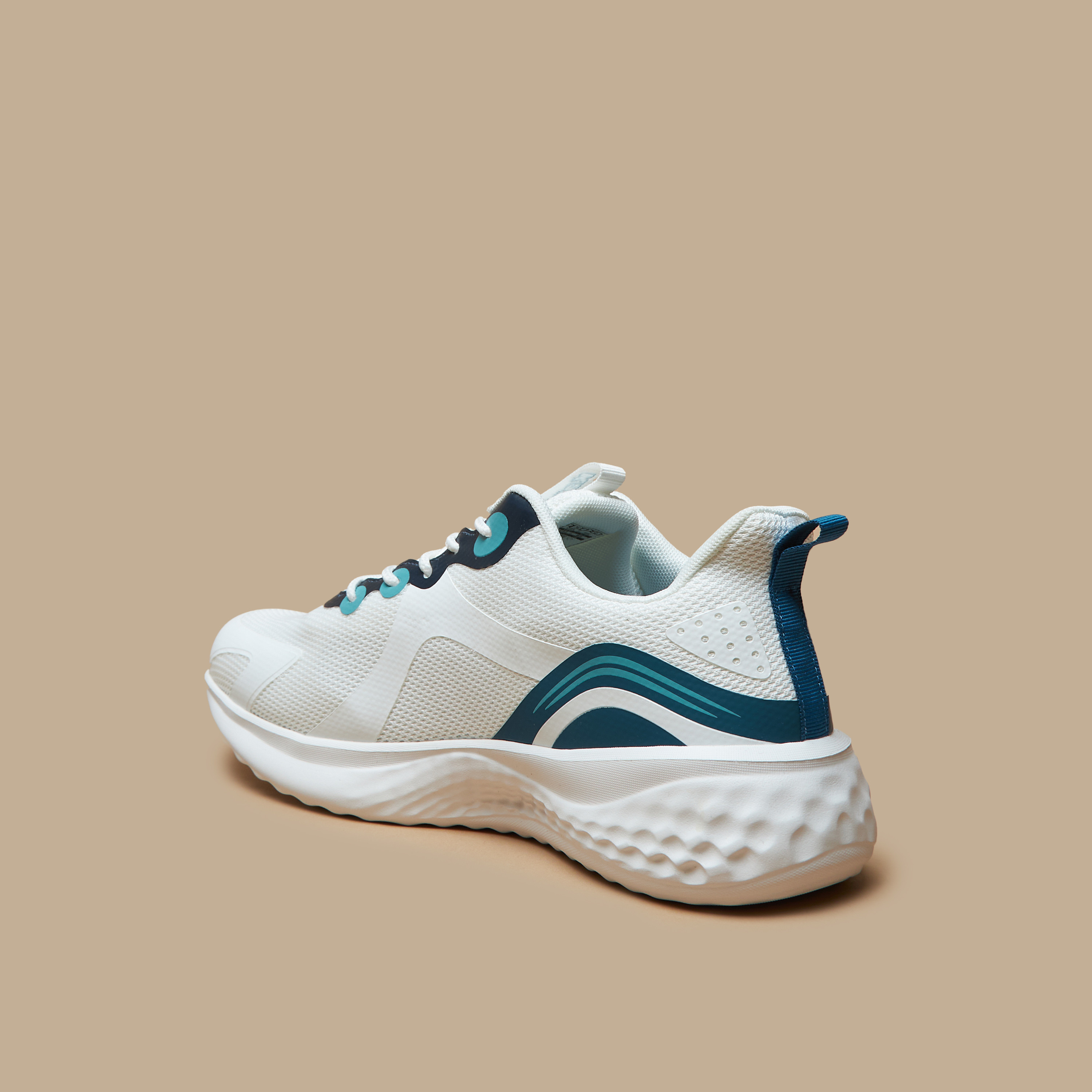 Kappa Men's Textured Lace-Up Walking Shoes-sports-men-shoes-image-3