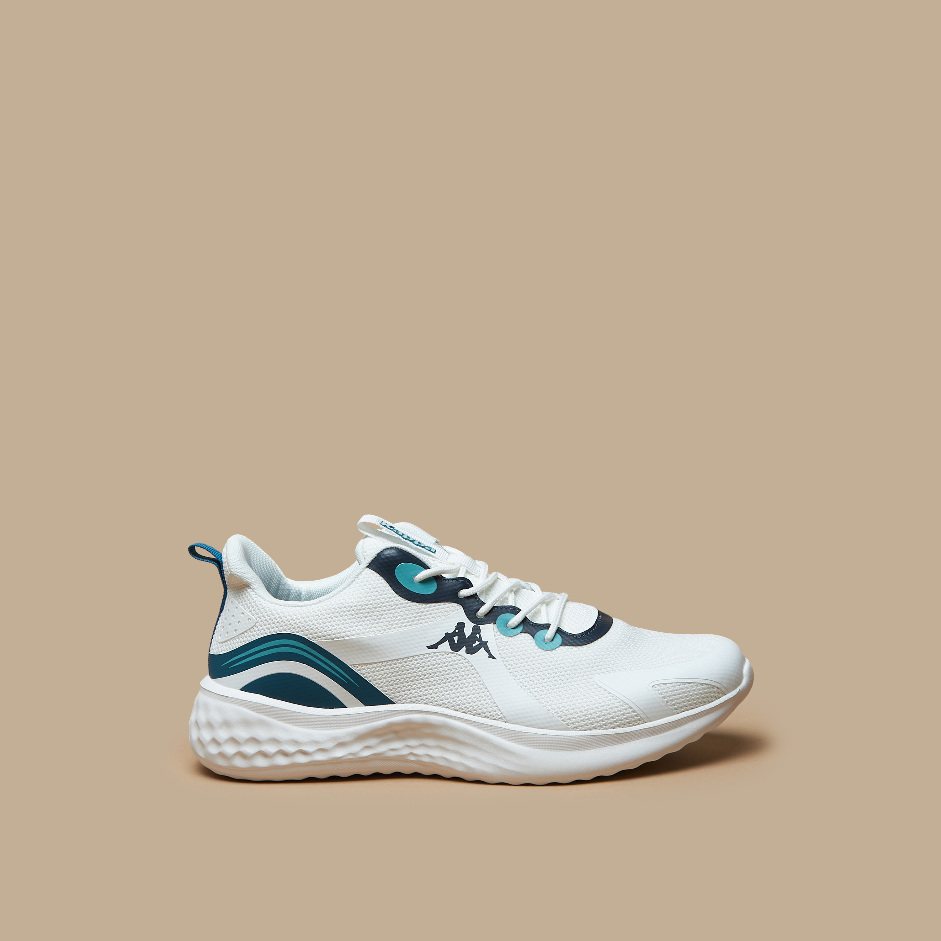Kappa Men's Textured Lace-Up Walking Shoes-sports-men-shoes-image-4