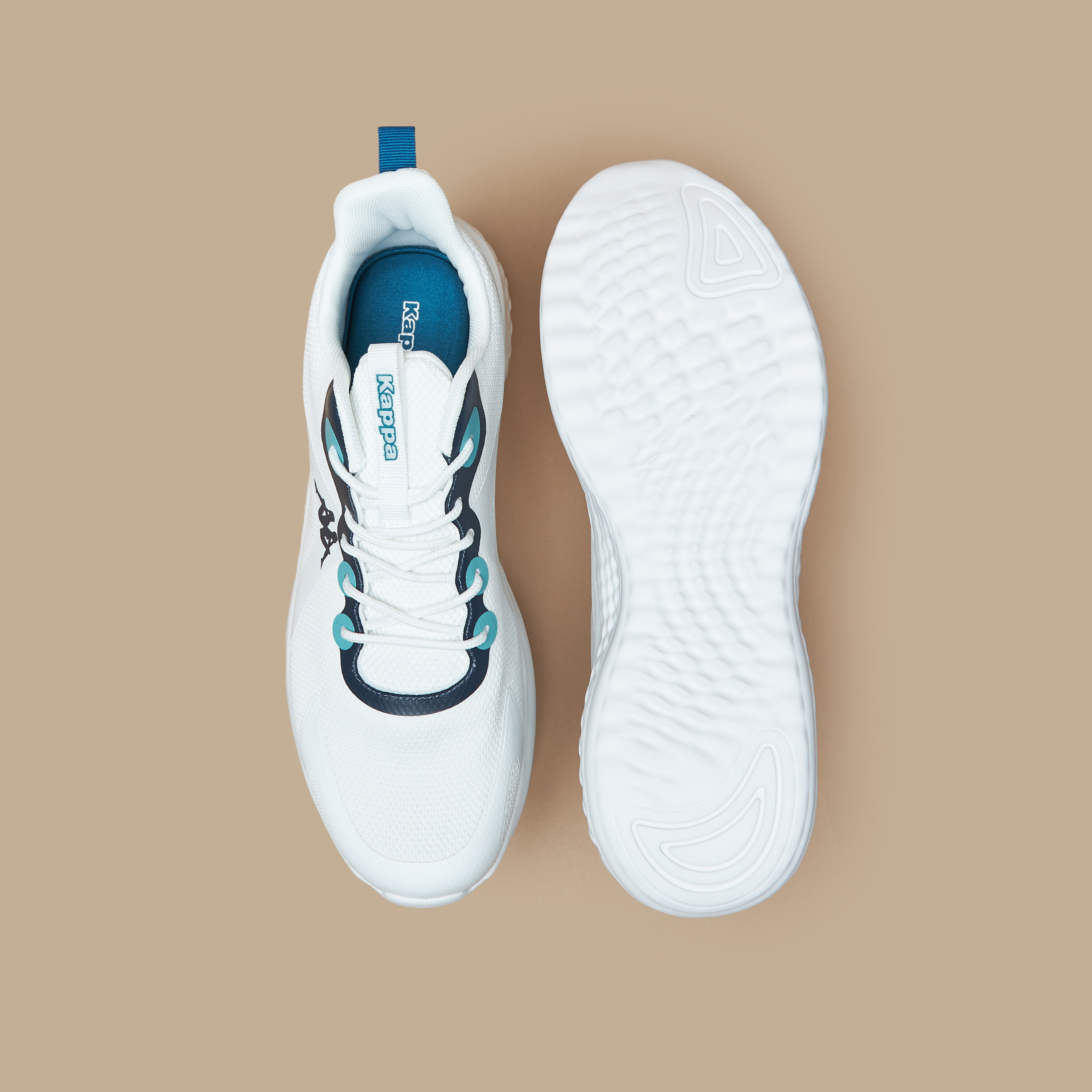 Kappa Men's Textured Lace-Up Walking Shoes-sports-men-shoes-image-5