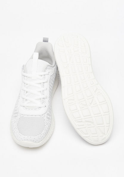Dash Textured Lace-Up Walking Shoes-Men%27s Sports Shoes-image-2