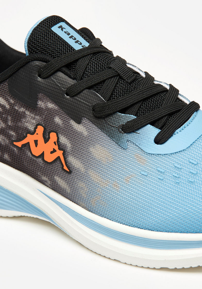 Kappa Men's Logo Print Lace-Up Sports Shoes with Memory Foam-Men%27s Sports Shoes-image-6