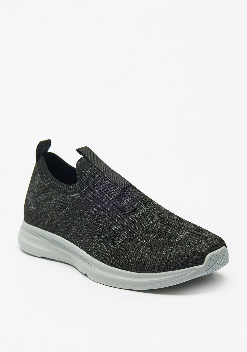 Dash Textured Slip-On Walking Shoes-Men%27s Sports Shoes-image-0
