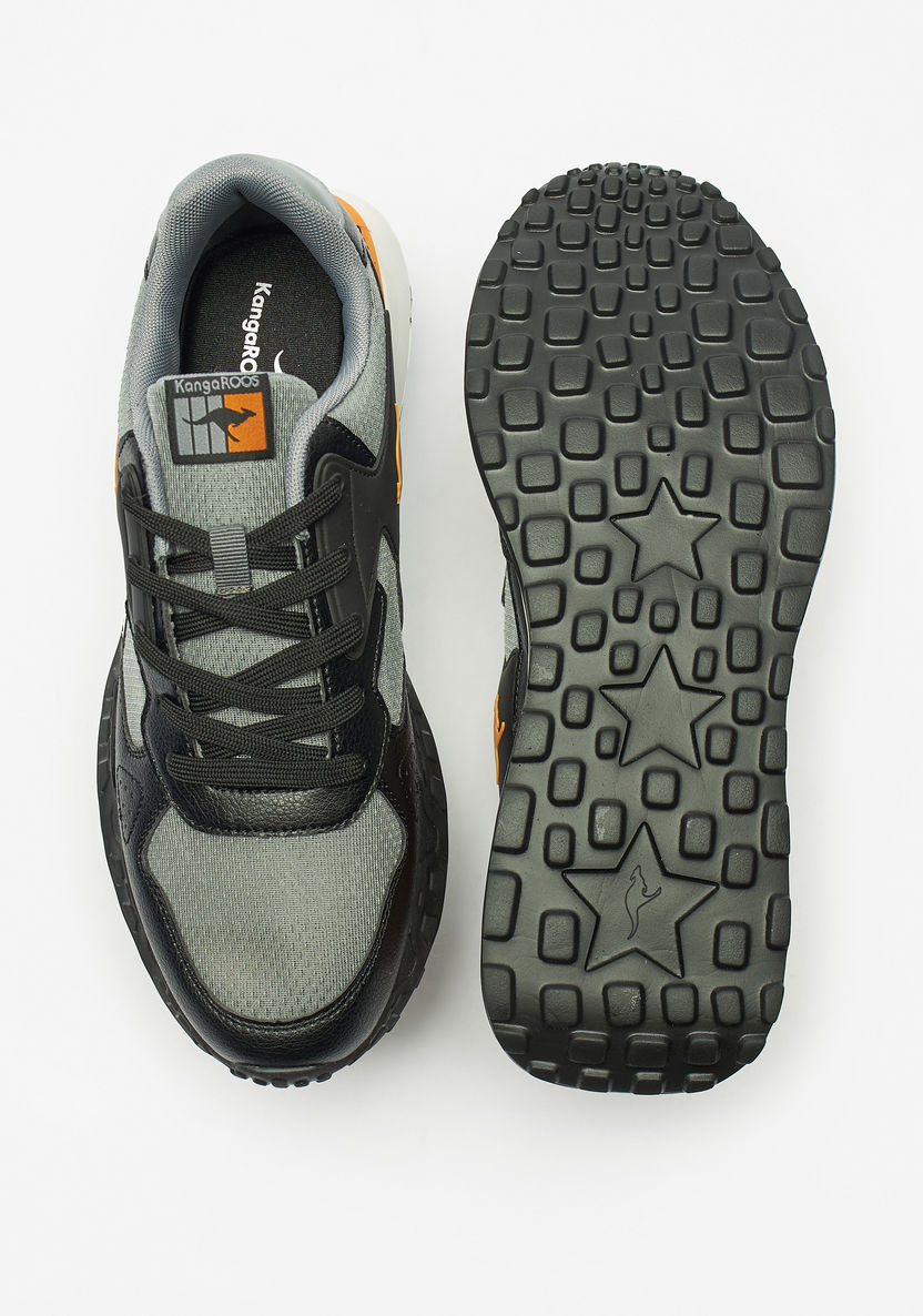 KangaROOS Men's Panelled Lace-Up Walking Shoes-Men%27s Sports Shoes-image-3