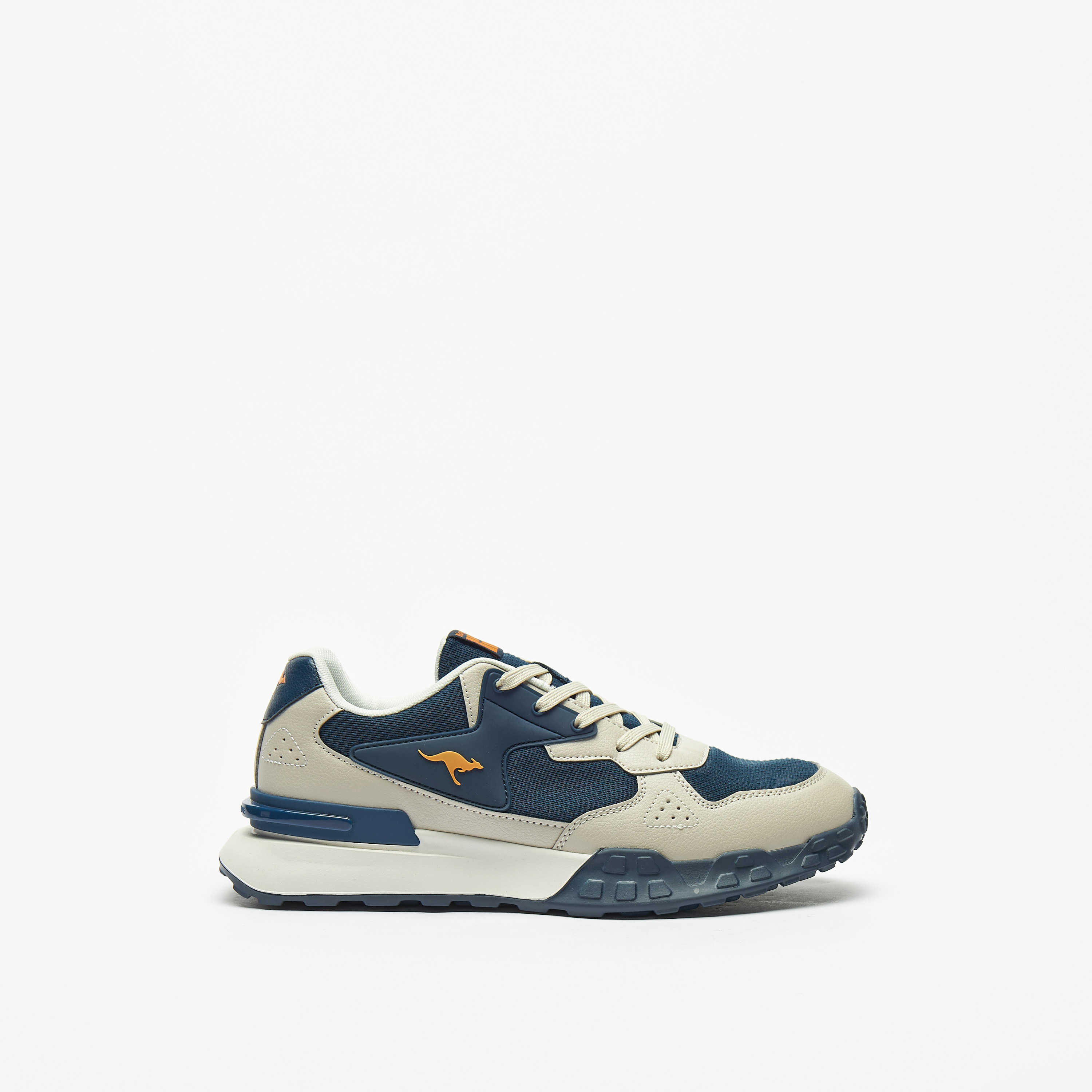 KangaROOS Men's Panelled Lace-Up Walking Shoes-sports-men-shoes-image-3