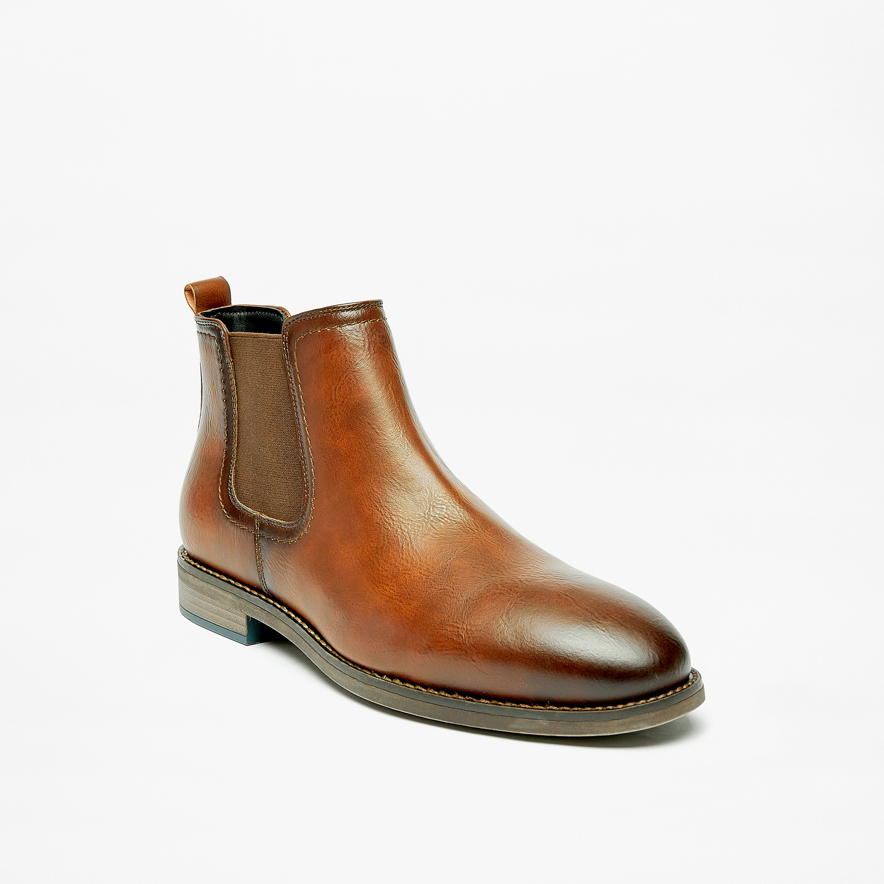Solid Slip-On Chelsea Boots-men-shoes-boots-image-1