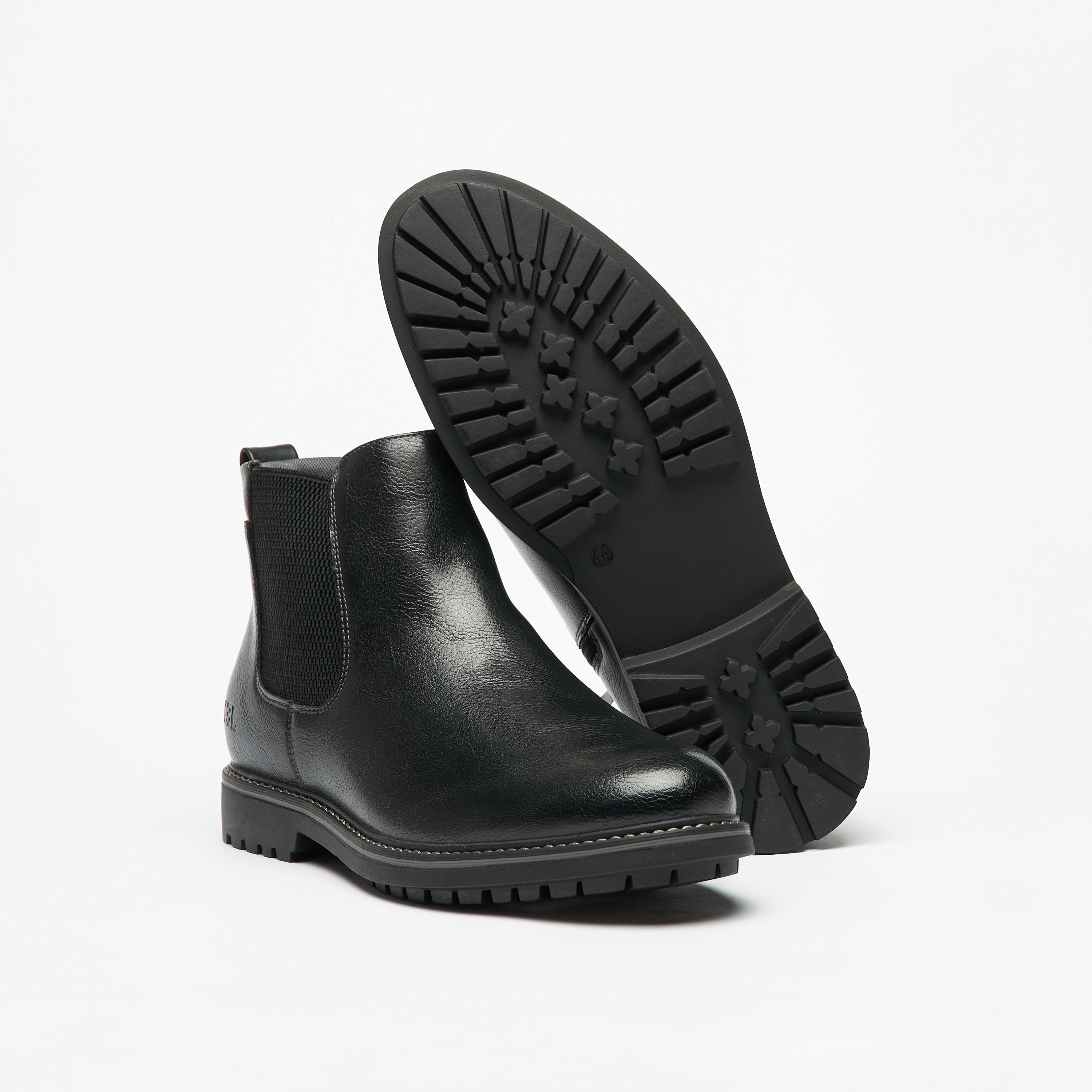 LBL by Shoexpress Textured Zip Closure Chelsea Boots-men-shoes-boots-image-4