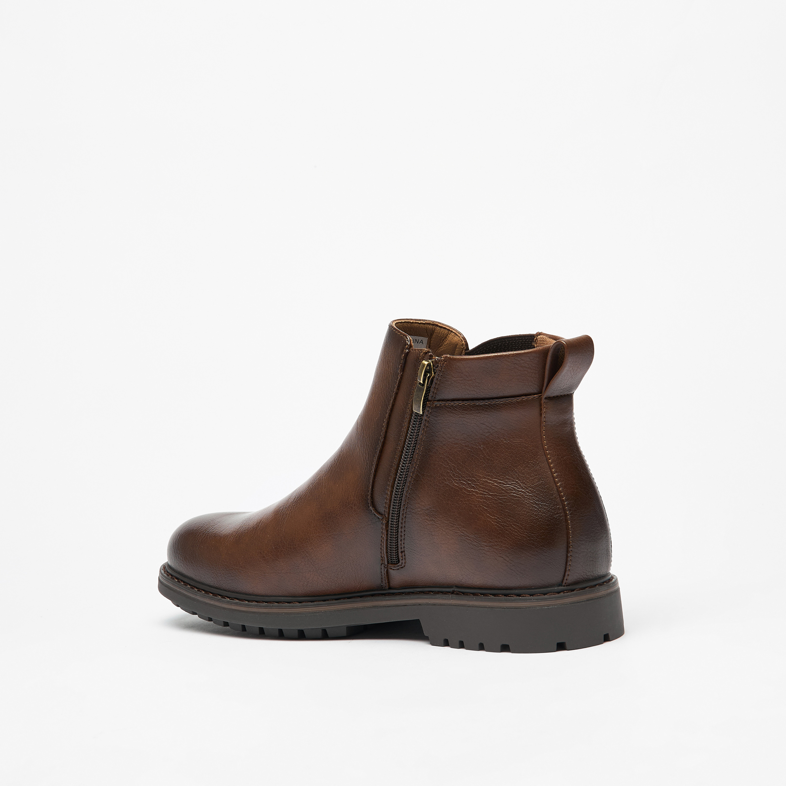 حذاء تشيلسي بارز الملمس بسحّاب إغلاق من إل بي إل من شو إكسبرس-men-shoes-boots-image-2