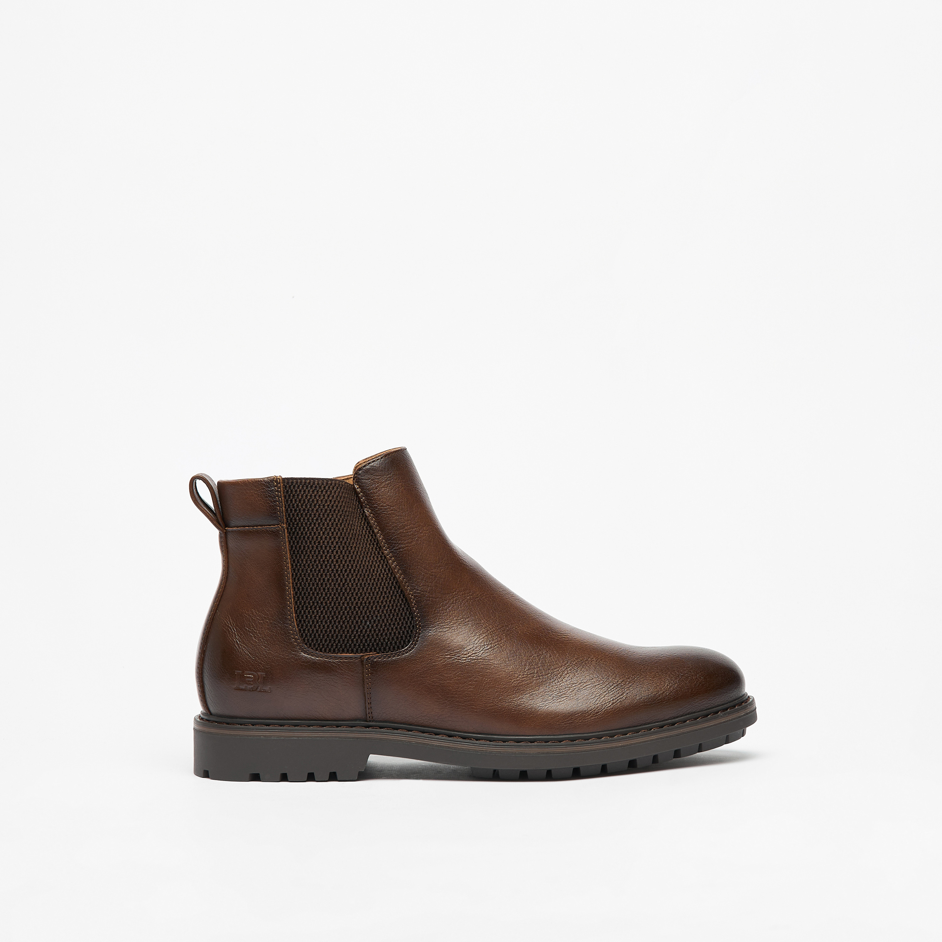 حذاء تشيلسي بارز الملمس بسحّاب إغلاق من إل بي إل من شو إكسبرس-men-shoes-boots-image-3