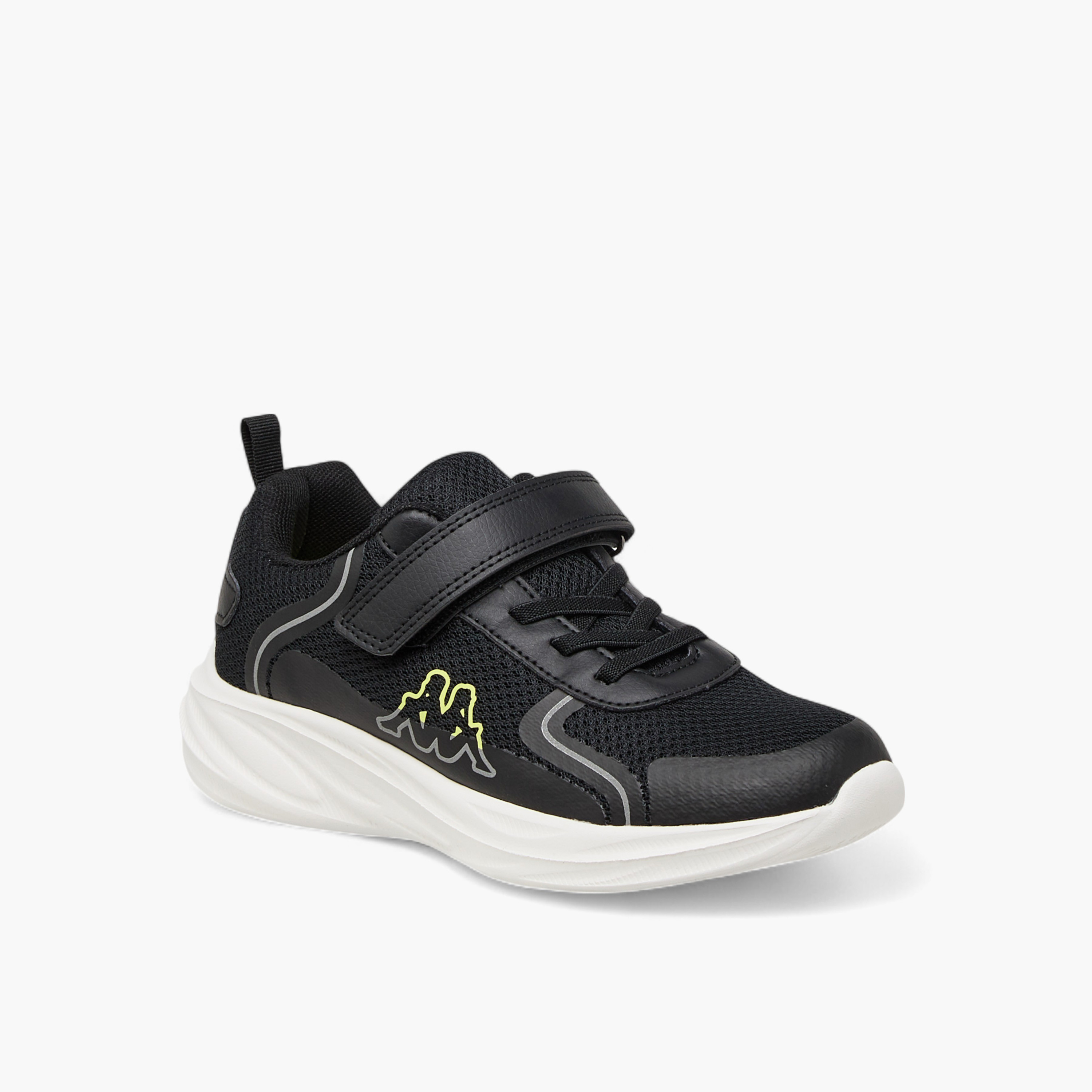 حذاء قابل للتهوية بشريط إغلاق وتفاصيل الشعار للأولاد من كابا-sports-boys-shoes-image-2