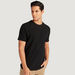 Iconic Textured T-shirt with Short Sleeves and Crew Neck-T Shirts-thumbnail-0