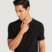 Iconic Textured T-shirt with Short Sleeves and Crew Neck-T Shirts-thumbnail-2
