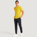 Iconic Textured T-shirt with Short Sleeves and Crew Neck-T Shirts-thumbnail-1