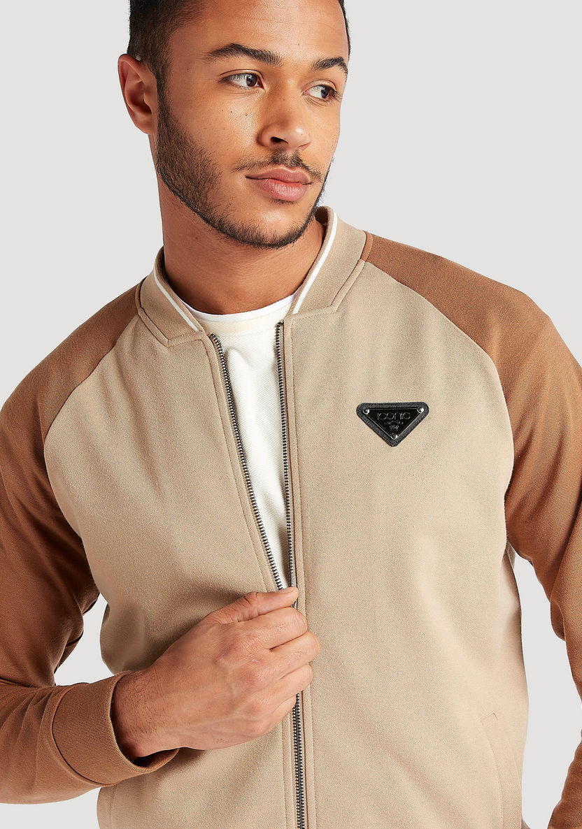 Iconic Zip Through Lightweight Jacket with Long Sleeves-Jackets-image-2