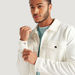 Iconic Textured Lightweight Jacket with Long Sleeves-Jackets-thumbnailMobile-2
