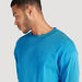 Iconic Solid Crew Neck Sweatshirt with Long Sleeves-Hoodies and Sweatshirts-thumbnail-2