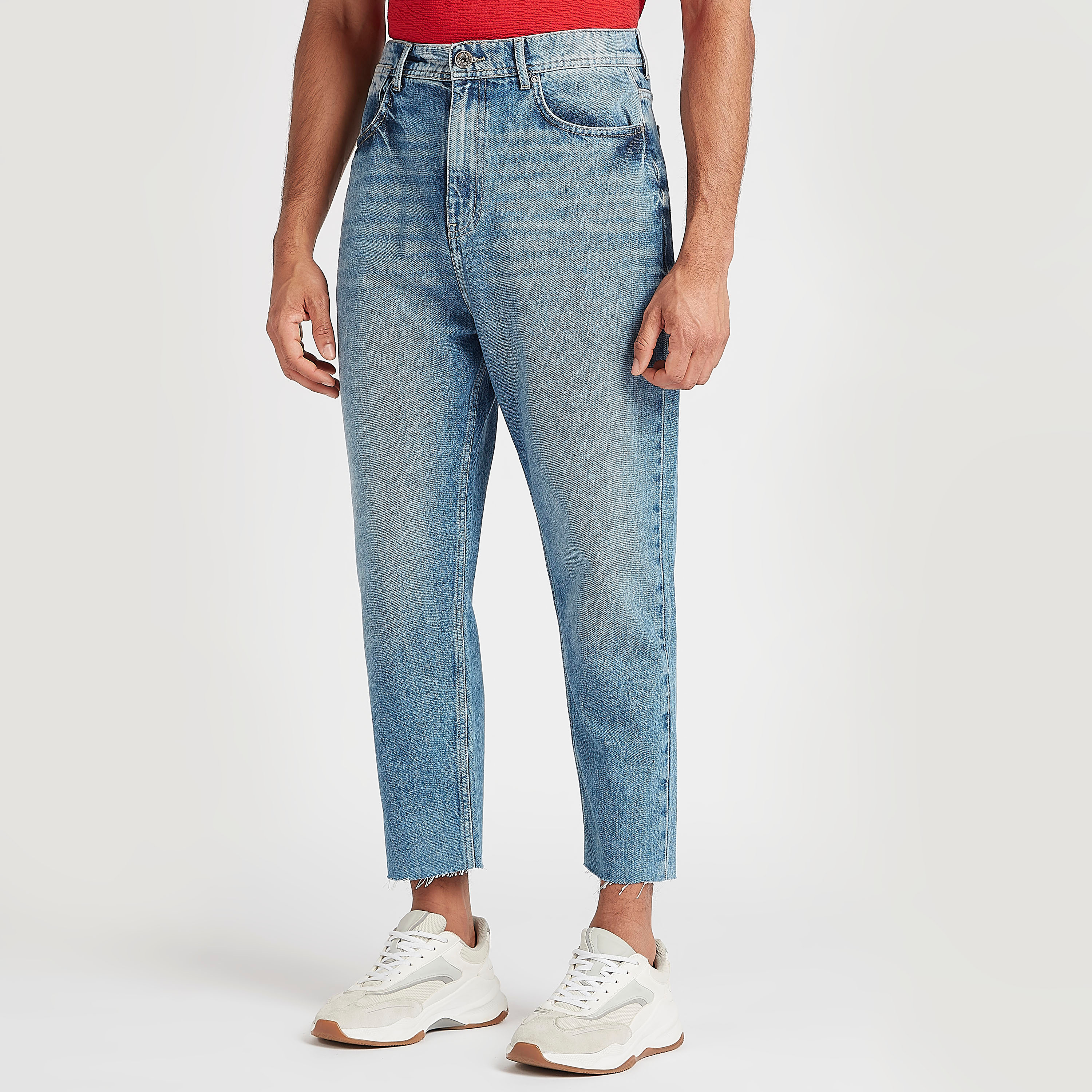 Iconic Straight Fit Jeans with Button Closure-men-clothing-bottoms-joggers-image-1
