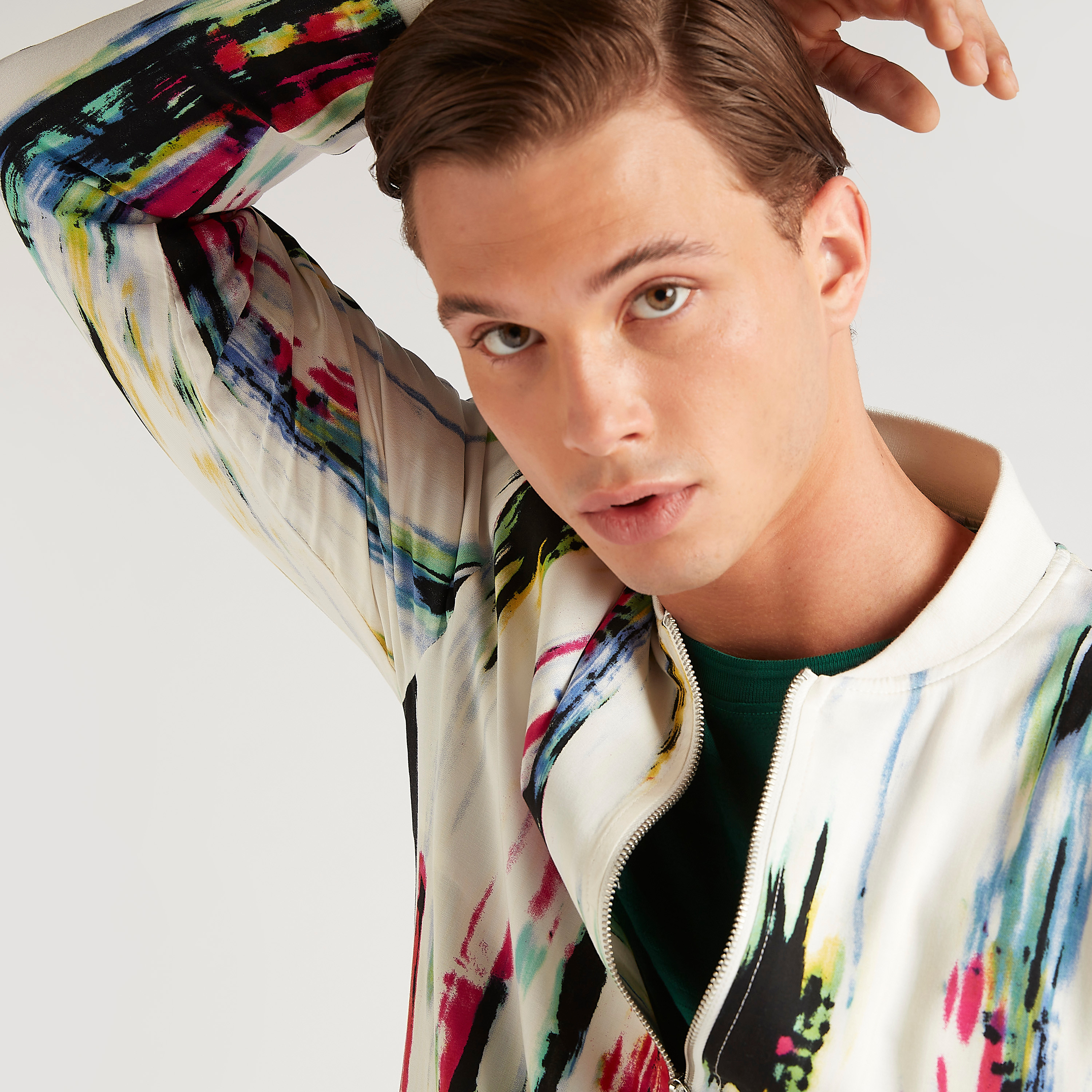 Iconic Printed Lightweight Jacket with Zipper Placket-men-clothing-jacketsandblazers-jackets-image-3
