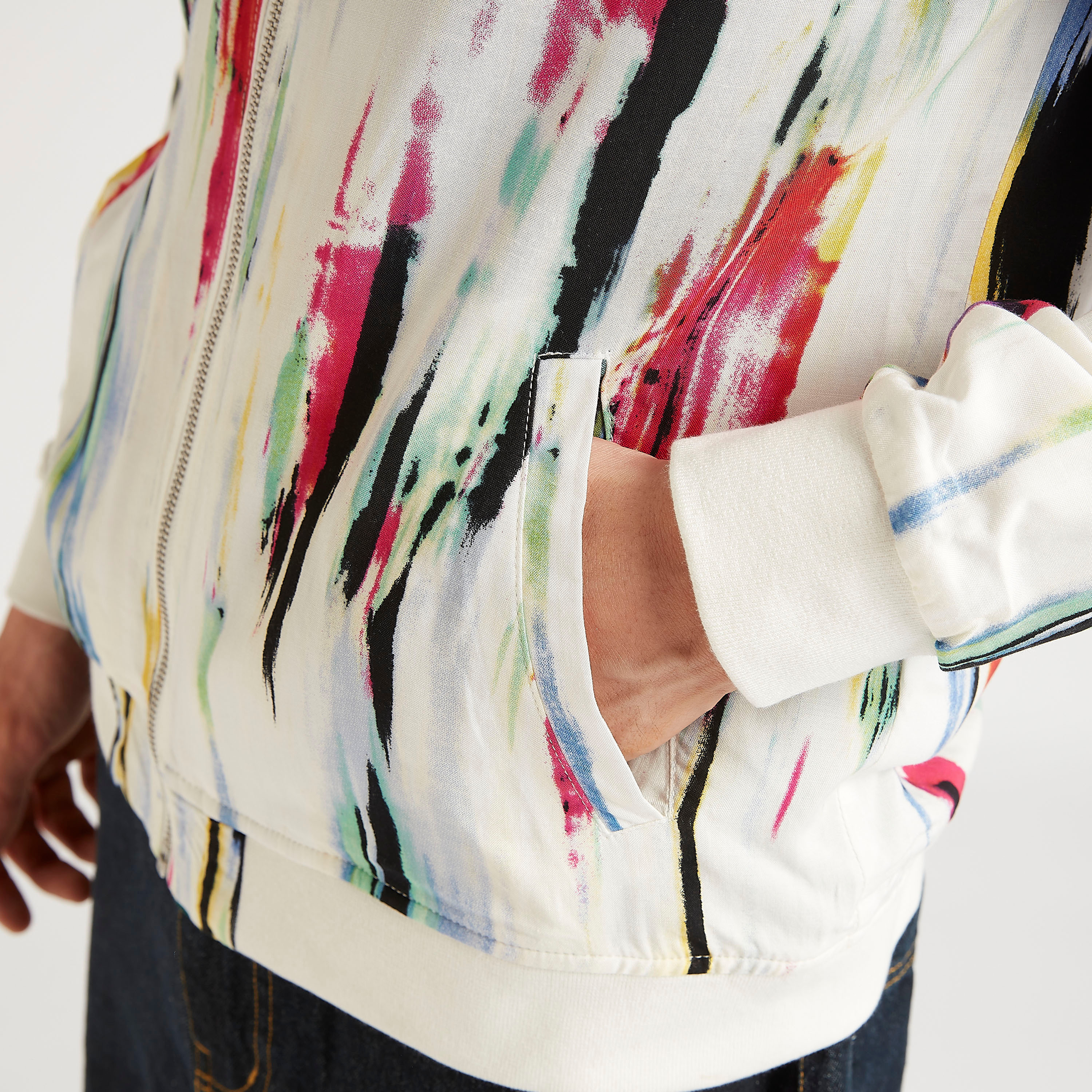 Iconic Printed Lightweight Jacket with Zipper Placket-men-clothing-jacketsandblazers-jackets-image-6