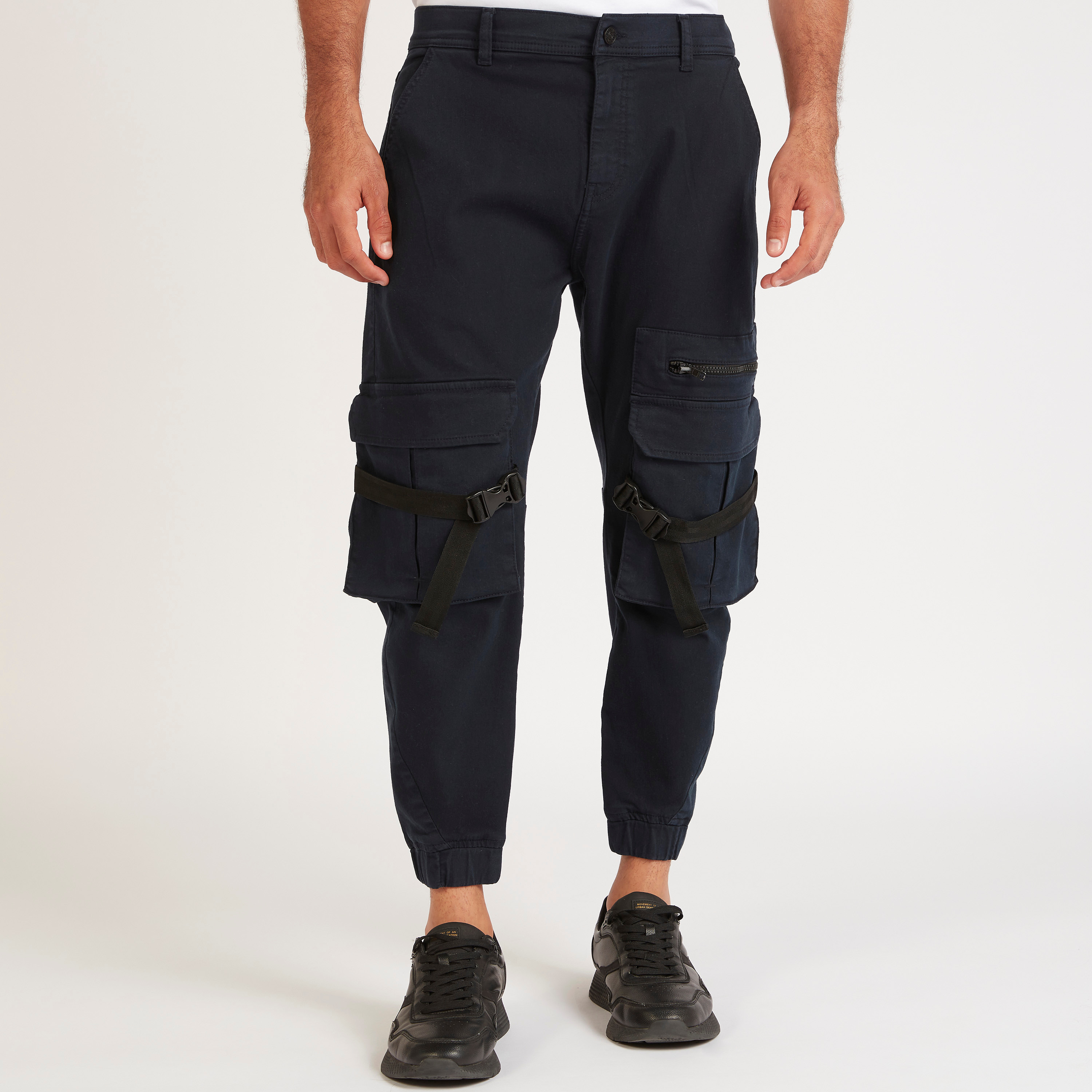 Shop Iconic Mid Rise Joggers With Cargo Pockets Online Centrepoint UAE shop-iconic-mid-rise-joggers-with-cargo-pockets-online-centrepoint-uae