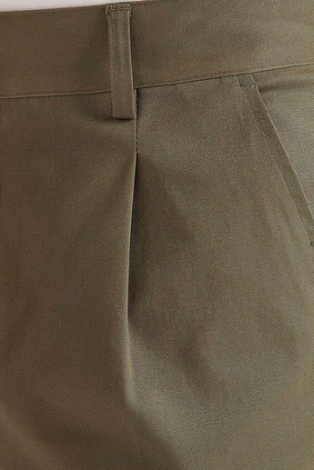 Sustainable Iconic Solid Relaxed Fit High-Rise Trousers