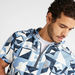 All-Over Print Iconic Hooded Shirt with Zipper Detail-Shirts-thumbnailMobile-3