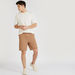 Iconic Textured Shorts with Pockets and Rolled-Up Hem-Shorts-thumbnailMobile-1