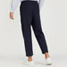 Iconic Textured Slim Fit Flexi Waist Trousers-Pants-thumbnail-3