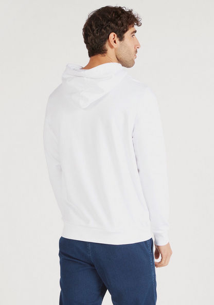 Iconic Printed Hooded Sweatshirt with Long Sleeves