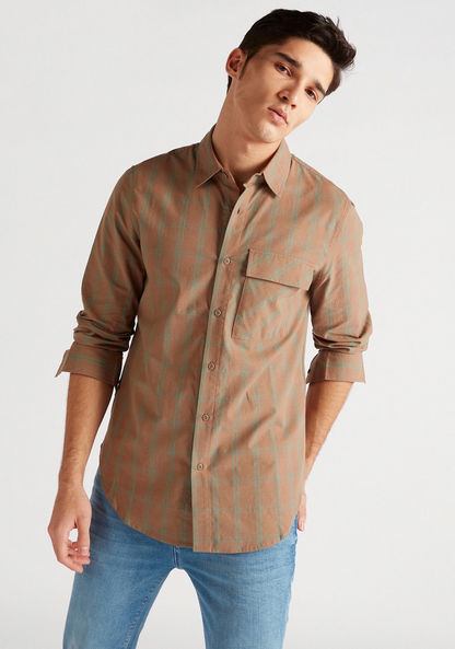 Iconic Checked Shirt with Long Sleeves and Pocket