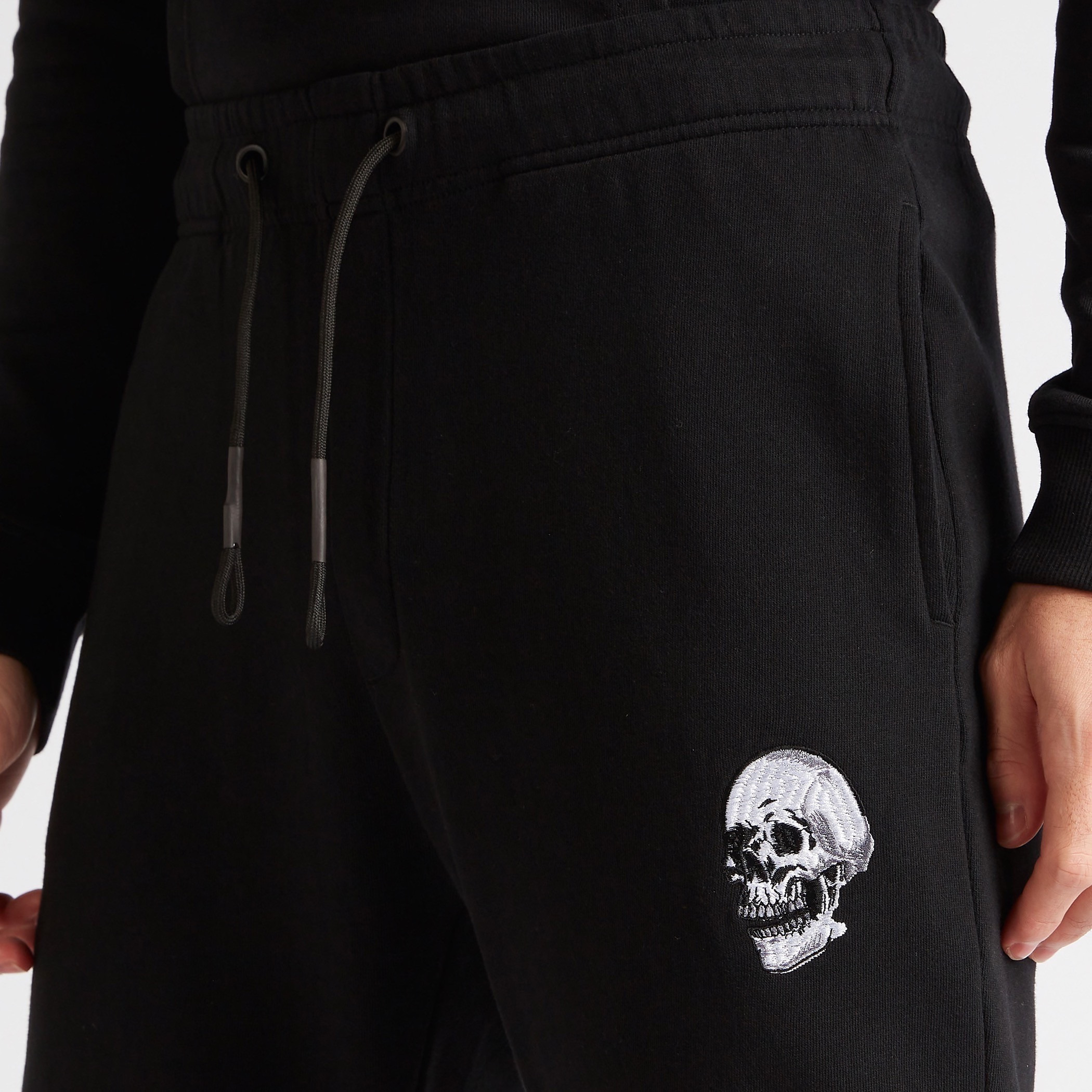 skull print joggers