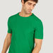 Iconic Textured Crew Neck T-shirt with Short Sleeves-T Shirts-thumbnailMobile-4