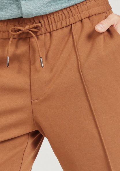 Iconic Solid Joggers with Elasticated Waistband and Pockets-Joggers-image-2