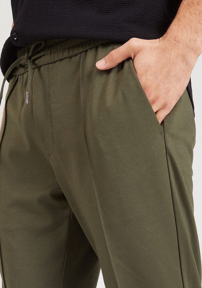 Iconic Solid Joggers with Elasticated Waistband and Pockets-Joggers-image-2