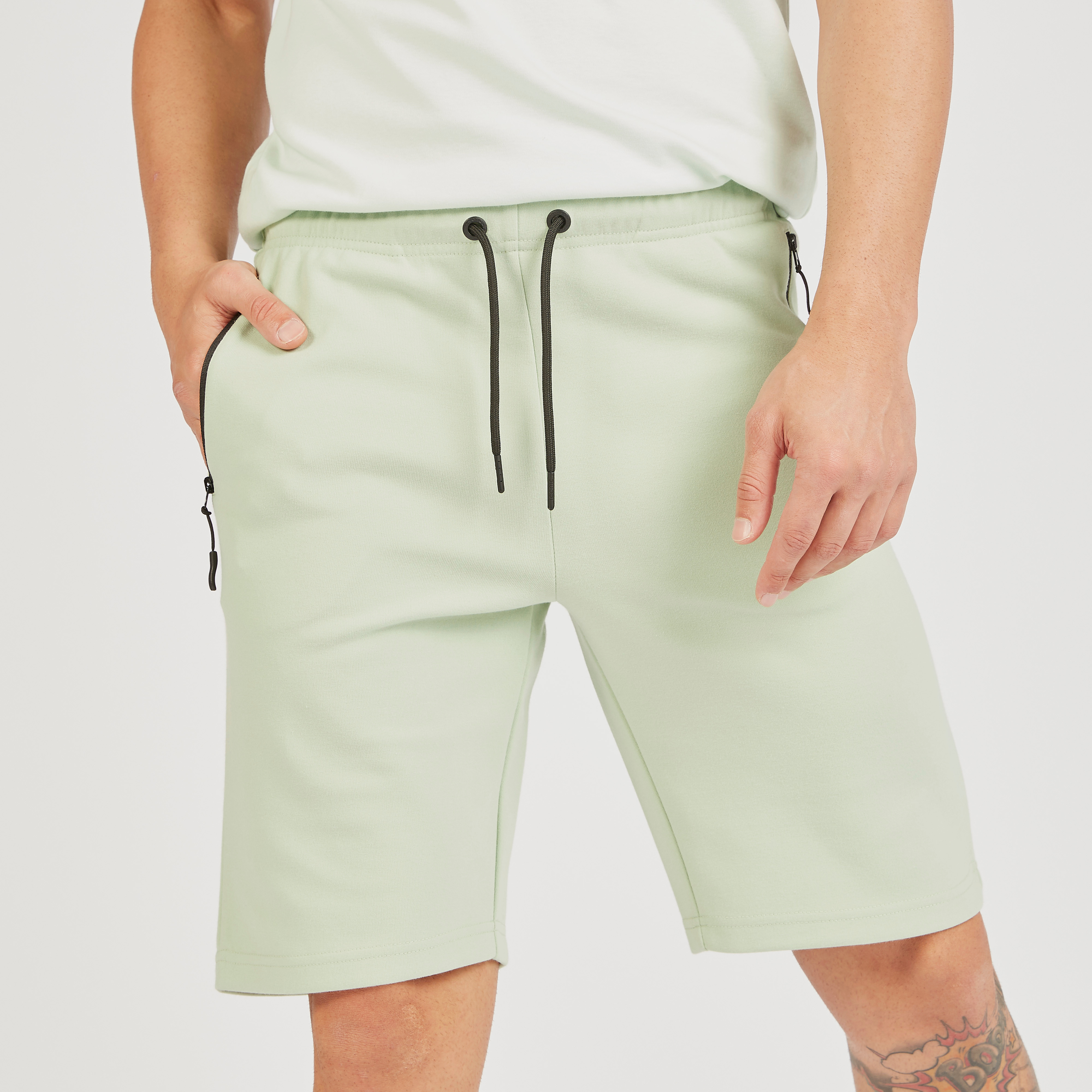 Iconic Solid Shorts with Drawstring Closure and Zip Pockets-men-clothing-bottoms-shorts-image-3