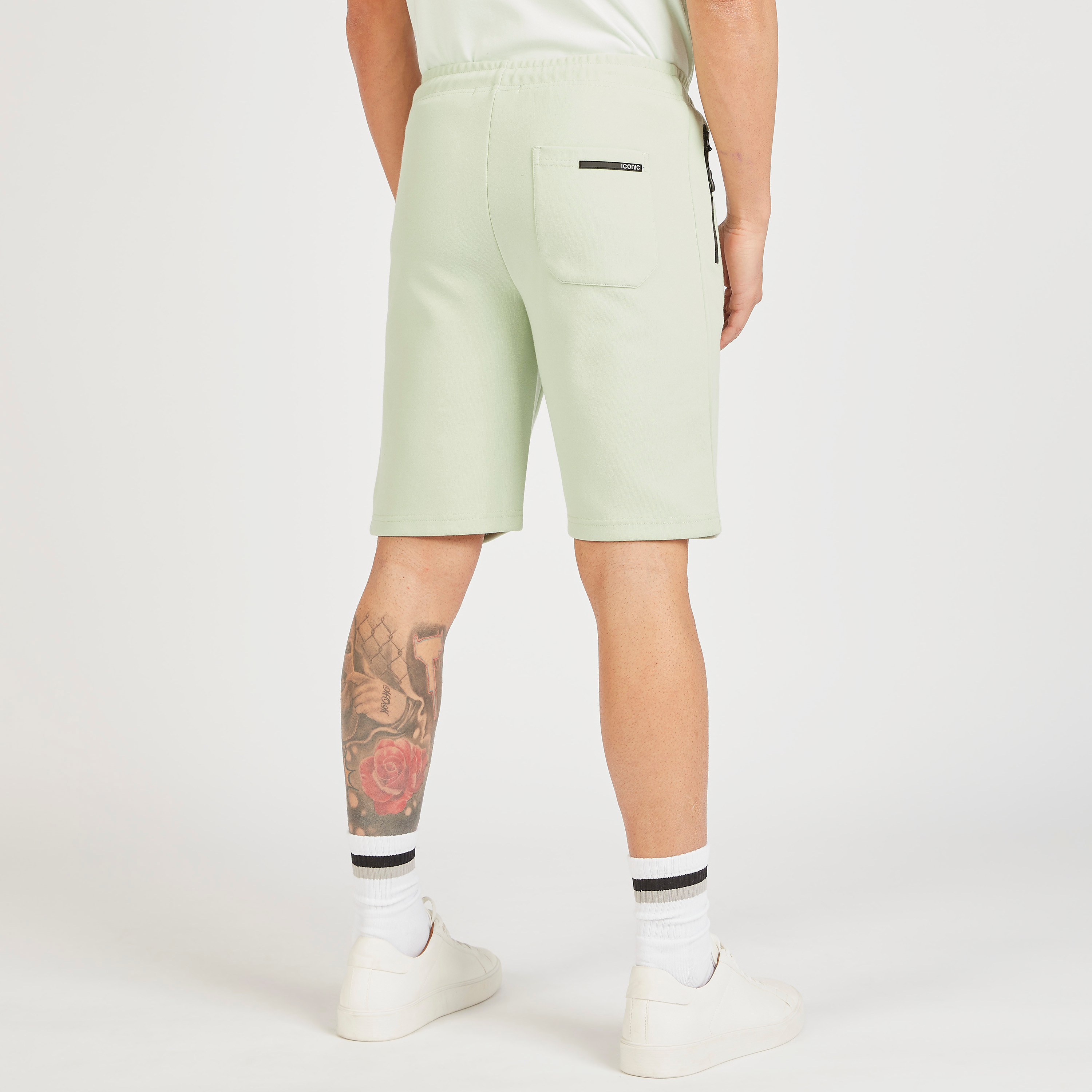 Iconic Solid Shorts with Drawstring Closure and Zip Pockets-men-clothing-bottoms-shorts-image-4