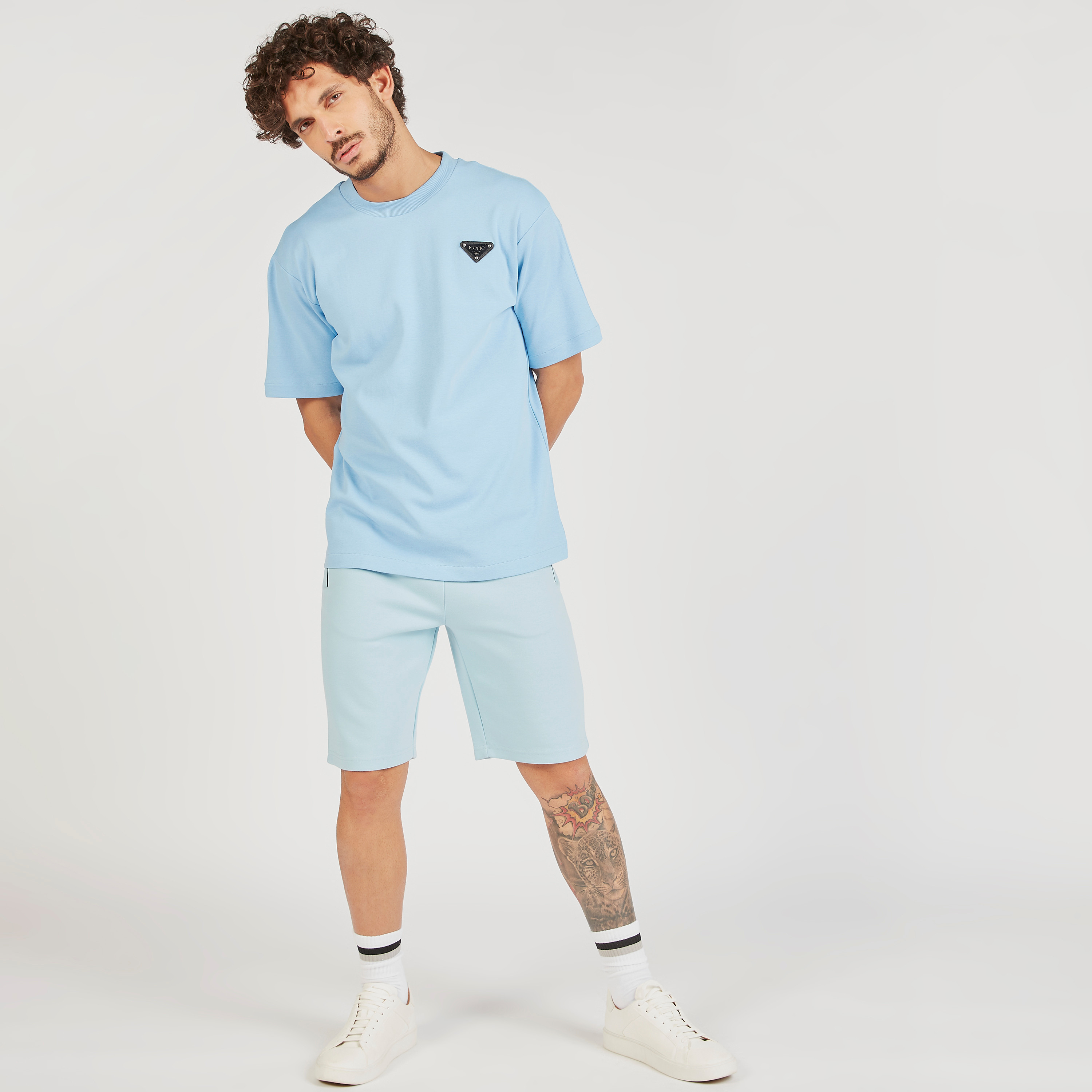 Iconic Solid Shorts with Drawstring Closure and Zip Pockets-men-clothing-bottoms-shorts-image-7