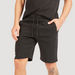 Iconic Solid Shorts with Drawstring Closure and Zip Pockets-Shorts-thumbnailMobile-2