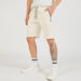 Iconic Solid Shorts with Drawstring Closure and Zip Pockets-Shorts-thumbnailMobile-0