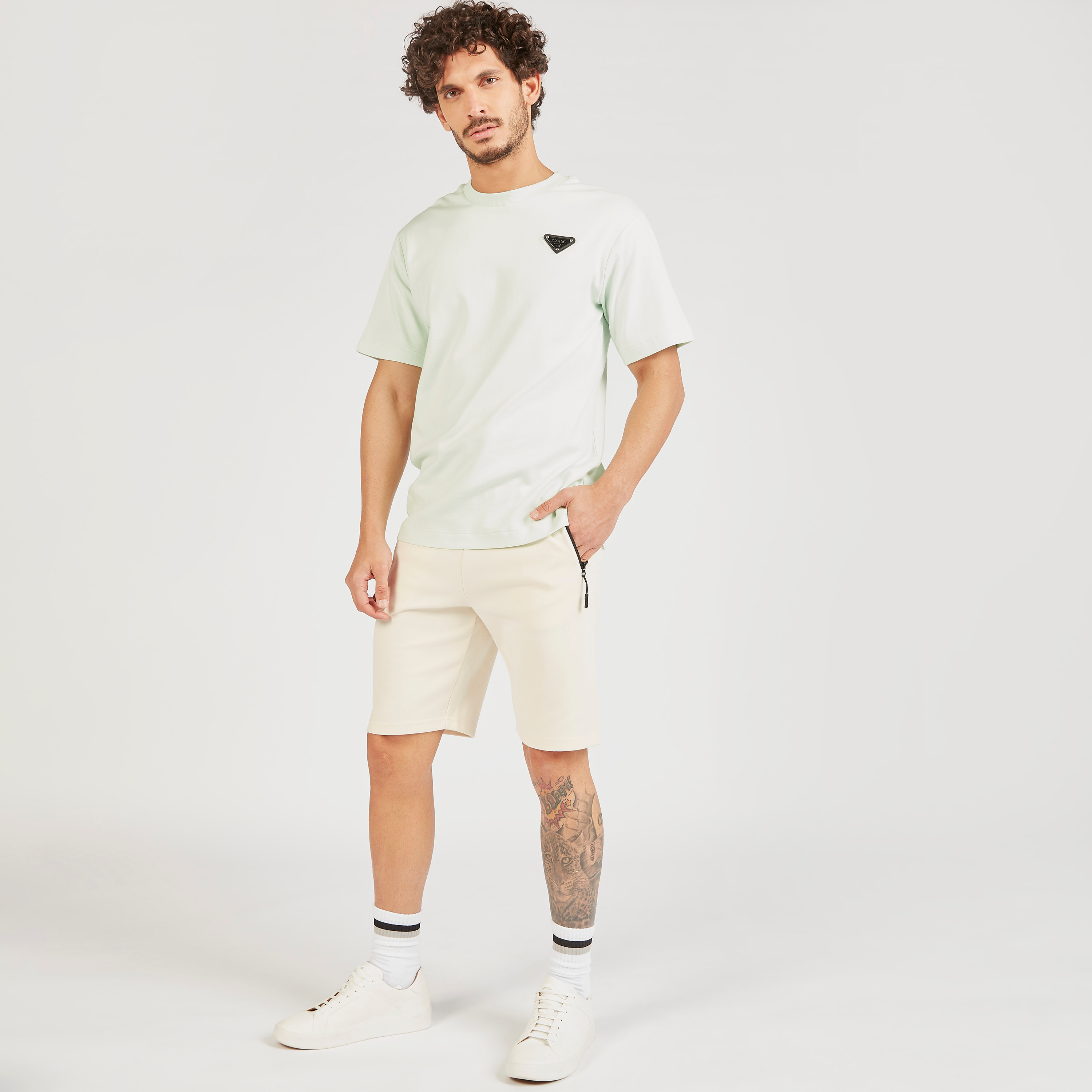Iconic Solid Shorts with Drawstring Closure and Zip Pockets-men-clothing-bottoms-shorts-image-17