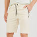 Iconic Solid Shorts with Drawstring Closure and Zip Pockets-Shorts-thumbnailMobile-2