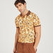 Iconic Animal Print Polo T-shirt with Short Sleeves and Button Closure-Polos-thumbnail-2