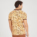 Iconic Animal Print Polo T-shirt with Short Sleeves and Button Closure-Polos-thumbnailMobile-3