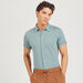 Iconic Textured Shirt with Short Sleeves and Button Closure-Shirts-thumbnailMobile-4