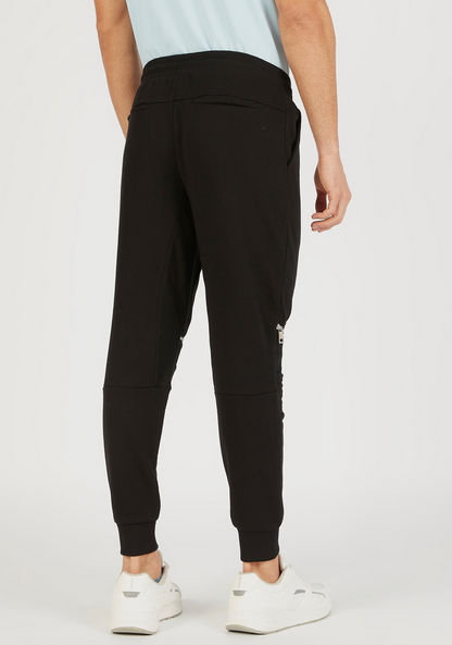 Iconic Solid Joggers with Pockets and Drawstring Closure-Joggers-image-3
